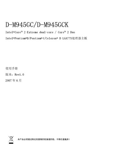 DAMTIN D-M945GC/M945GCK motherboard Manual