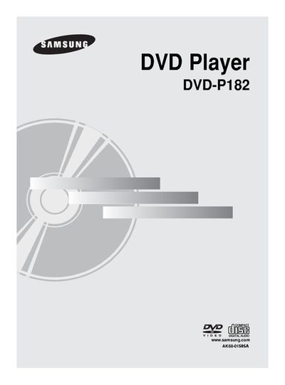 Samsung DVD-P182 DVD Player User Manual - cover page