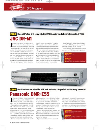 Special Edition DVD Recorders Review - cover page