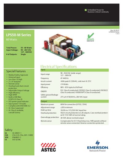 Emerson LPS50-M Series Handbook - cover page