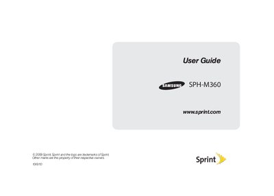 Samsung SPH-M360 User Guide