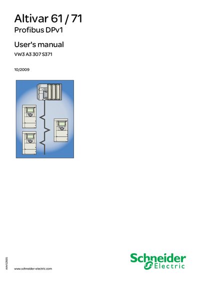 Schneider Electric Altivar 61/71 Profibus DPv1 User Manual - cover page