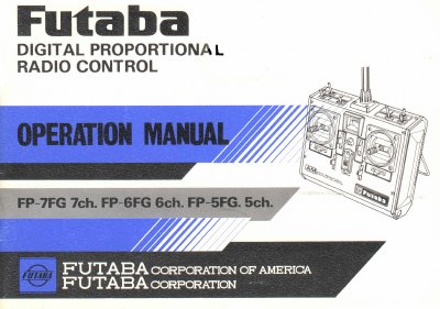 Futaba FP-7FG 7ch FP-6FG 6ch FP-5FG 5ch Manual