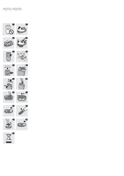 PHILIPS HQ132 HQ130 Manual