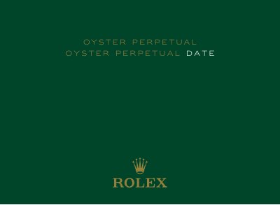 Rolex Oyster Perpetual Date User Manual - cover page