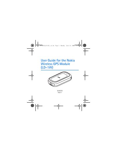 Nokia LD-1W Wireless GPS Module User Guide
