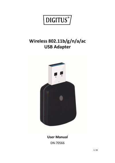 D-Link DN-70566 Wireless 802.11b/g/n/a/ac USB Adapter User Manual