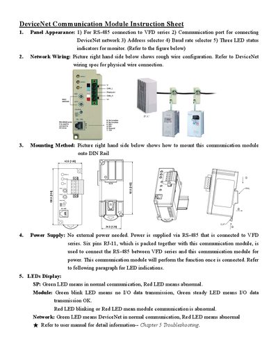 Delta 1.65 Communication Module Installation Guide
