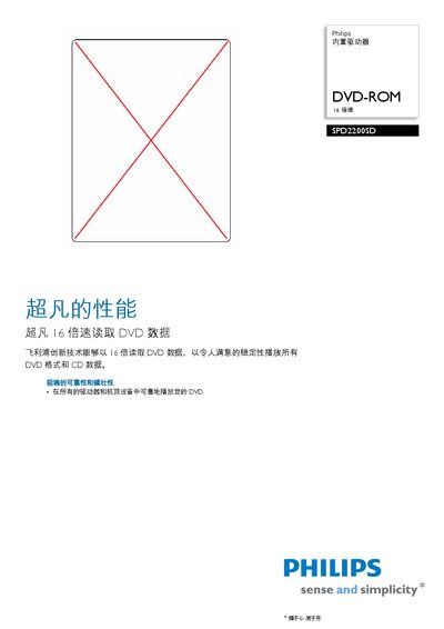 Philips SPD2200SD DVD-ROM User Manual