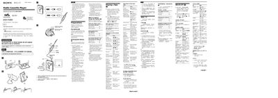 Sony WM-FX890 Walkman User Manual - cover page