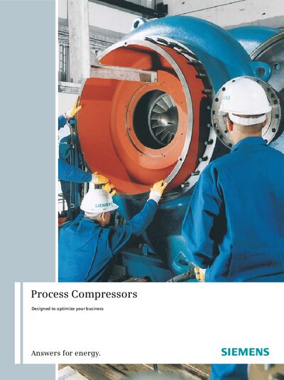 Siemens STC Series Process Compressors Product Leaflet - cover page