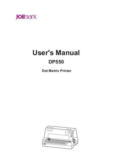 Jolimark DP550 User Manual