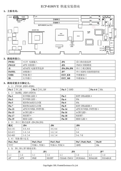 Flextek ECP-8180VE Service Manual