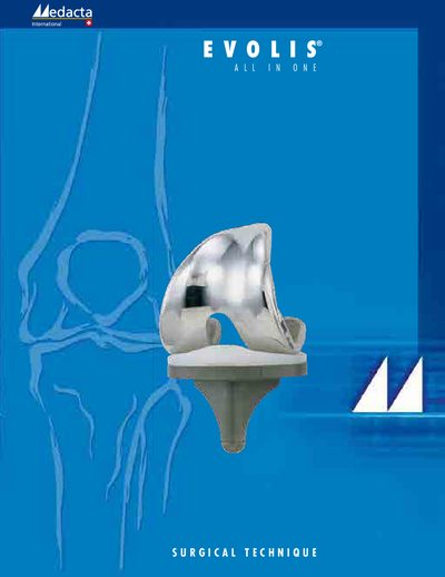 Evolis Total Knee System Surgical Technique - cover page