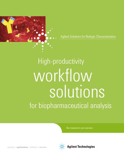 Agilent Solutions for Biologic Characterization Brochure - cover page