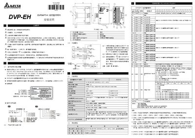 Delta DVP04PT-H Temperature Measurement Module Installation Guide
