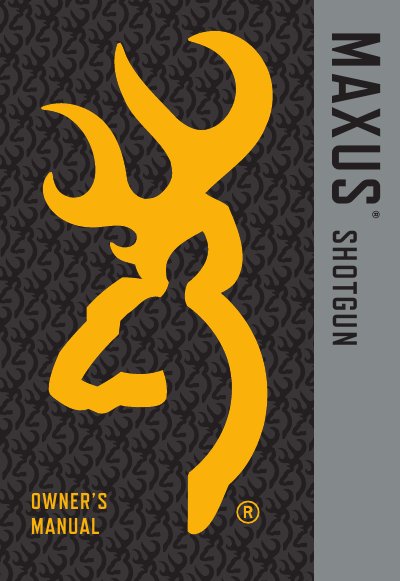 Browning Maxus Automatic Loading Shotgun Owner's Manual - cover page