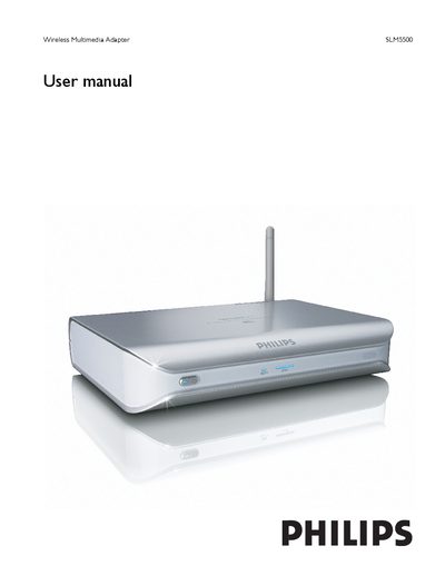 Philips SLM5500 Wireless Multimedia Adapter User Manual - cover page