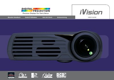 JVC iVision Digital Projector User Guide - cover page