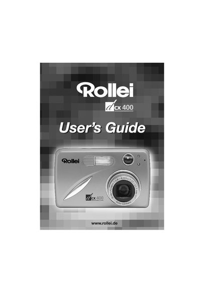 Rollei dcx400 Digital Camera User Manual - cover page
