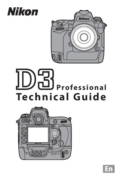 Nikon D3 Professional Technical Guide - cover page