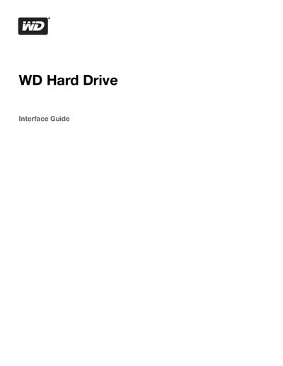 Western Digital Hard Drive Interface Guide