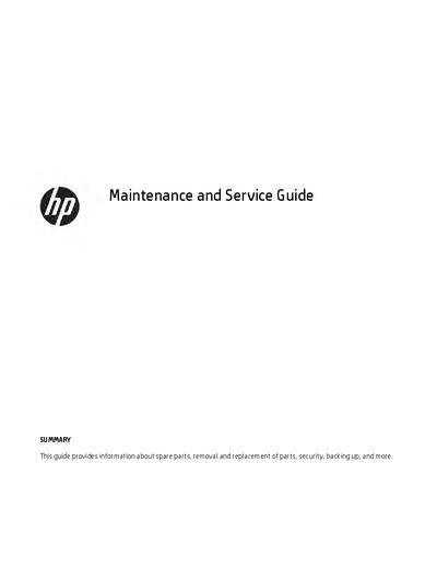 HP Chromebook 14a Maintenance and Service Guide