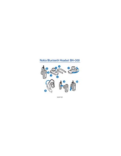 Nokia BH-300 Bluetooth Headset User Guide - cover page
