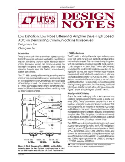 LINEAR dn366f handbook - cover page
