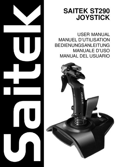 Saitek ST290 Joystick User Manual - cover page