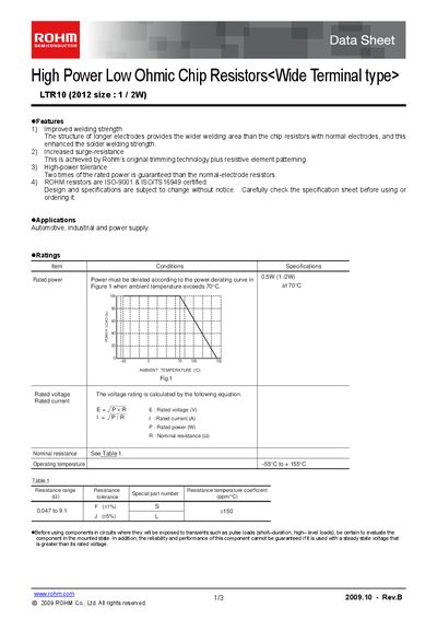 ROHM LTR10EVHJS Manual - cover page