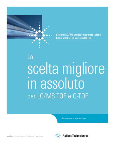 Agilent Accurate-Mass 6500/6200 Series LC/MS Systems Product Leaflet - cover page