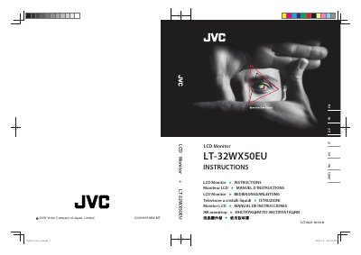 JVC LT-32WX50EU LCD Monitor Instructions - cover page
