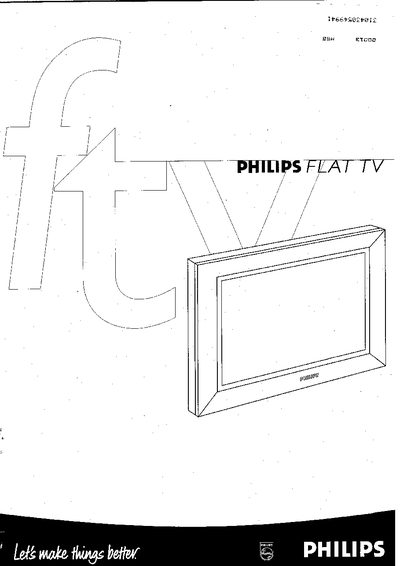 Philips FALT TV User Manual - cover page
