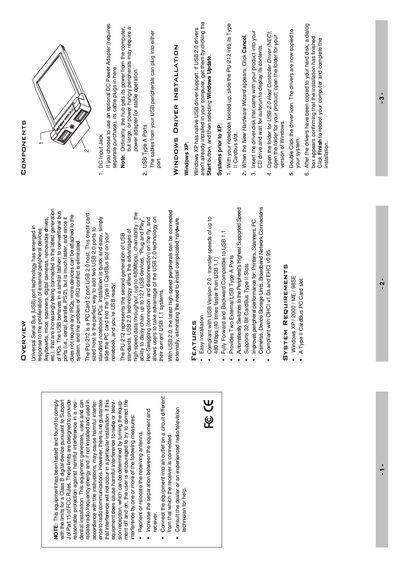 ATEN PU-212 USB 2.0 Host User Manual - cover page
