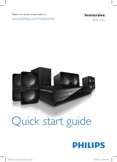 PHILIPS 3000 series Immersive user guide