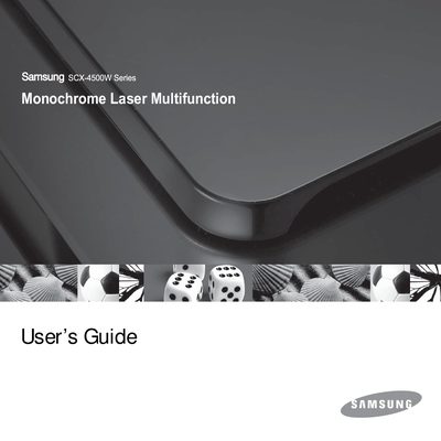 Samsung SCX-4500W Series User Manual