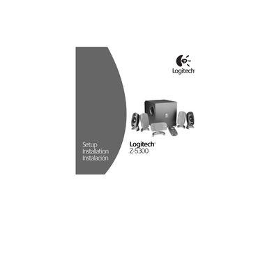 Logitech Z-5300 User Manual - cover page