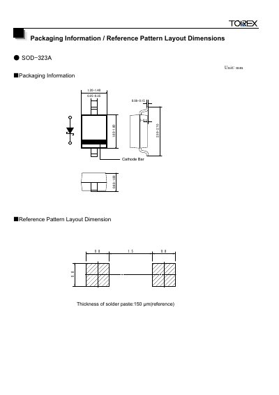 TOREX SOD-323A Manual