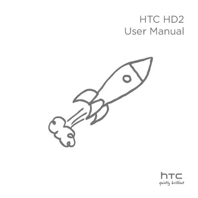 HTC HD2 User Manual - cover page