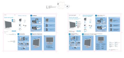 Philips 190CW Monitor Quick Start Guide