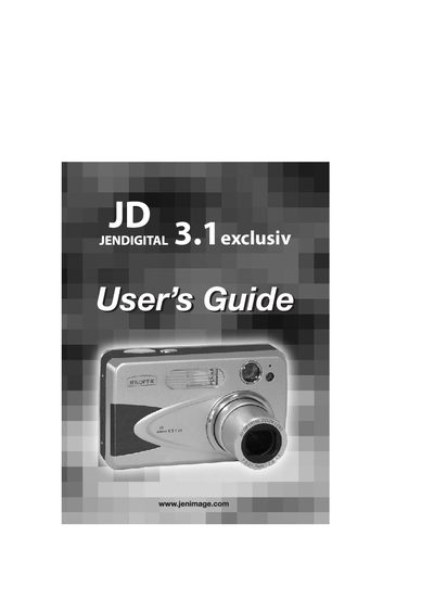 Jenoptik JD 3.1exclusiv User Manual - cover page