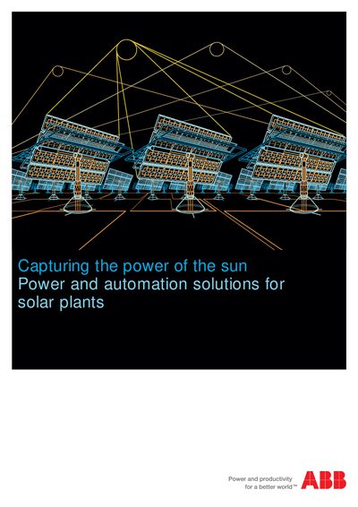 ABB Solar Power Solutions – Capturing the Power of the Sun - cover page