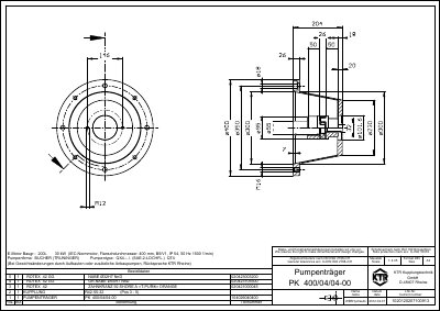 Bucher PK 400/04/04-00 Pump Mounting Kit Technology Data - cover page