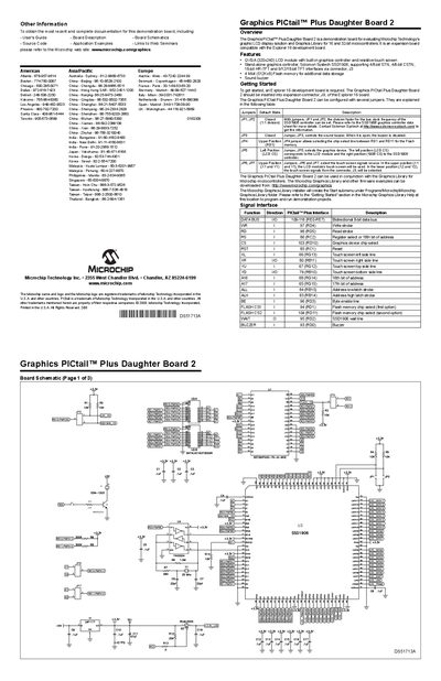 Microchip Graphics PICtail Plus Daughter Board 2 User's Guide - cover page