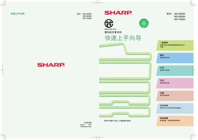 Sharp MX-5500N/6200N/7000N User Manual