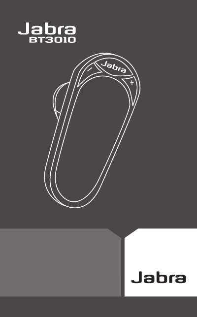 Jabra BT3010 Bluetooth Earphone User Manual - cover page
