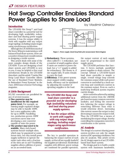 Linear Technology LTC4350 Hot Swap Controller Application Note - cover page