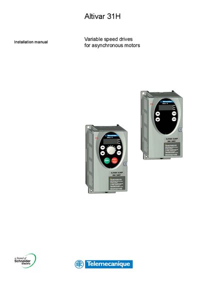 Schneider Altivar 31H Installation Manual