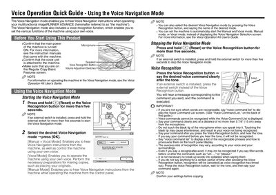 Canon imageRUNNER ADVANCE Voice Operation Quick Guide - cover page